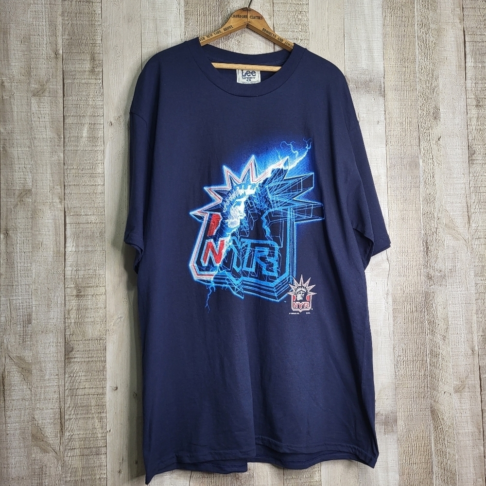 Lee New York Rangers Men's Navy Graphic T-Shirt. NHL XL